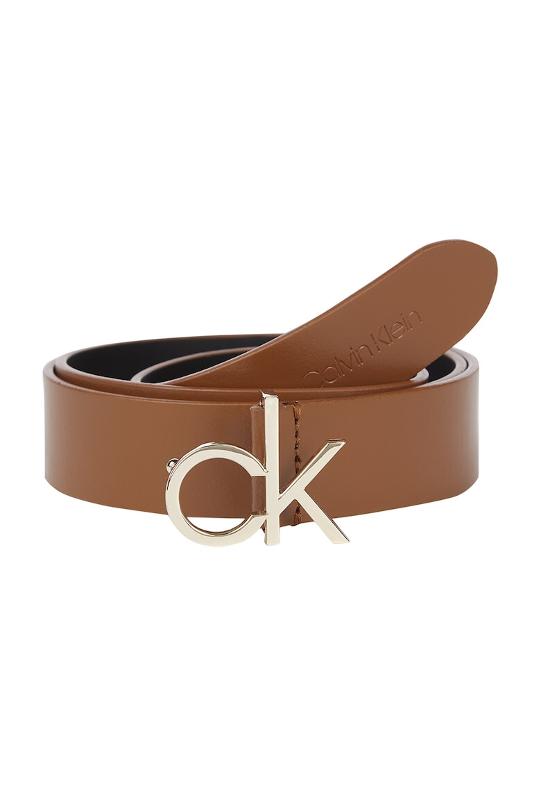 CALVIN KLEIN Кожен колан с тока с лого - Pepit.bg