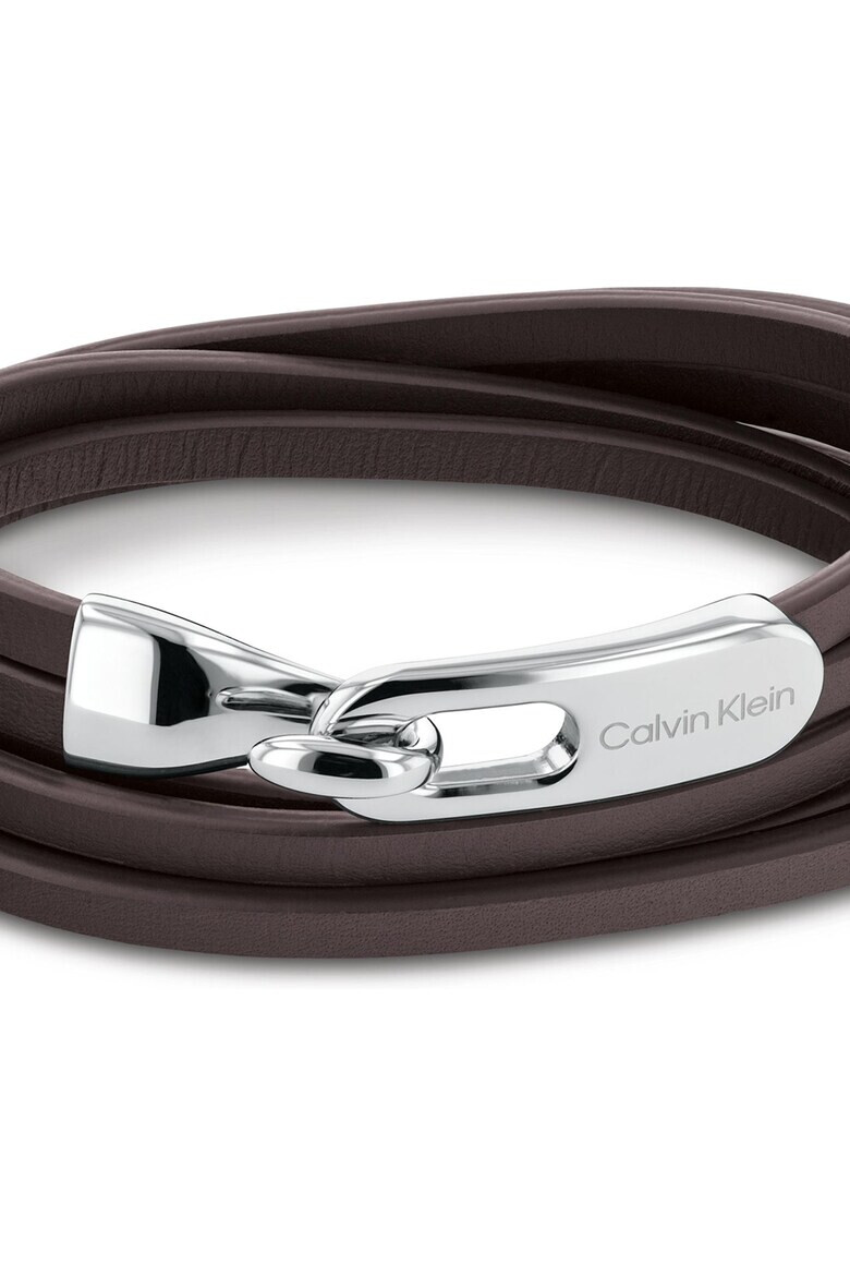 CALVIN KLEIN Кожена гривна с кукичка - Pepit.bg