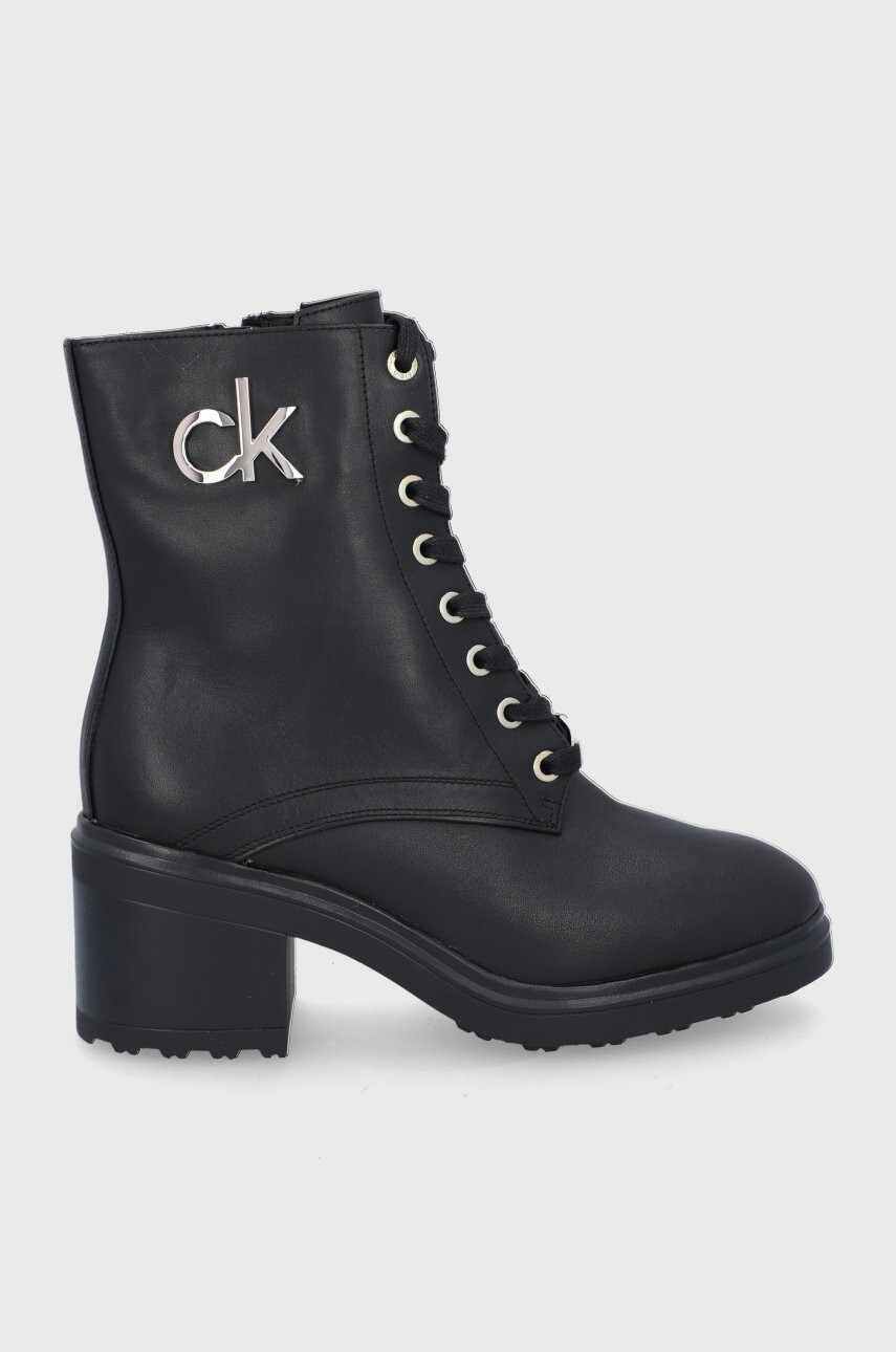 CALVIN KLEIN Кожени боти - Pepit.bg