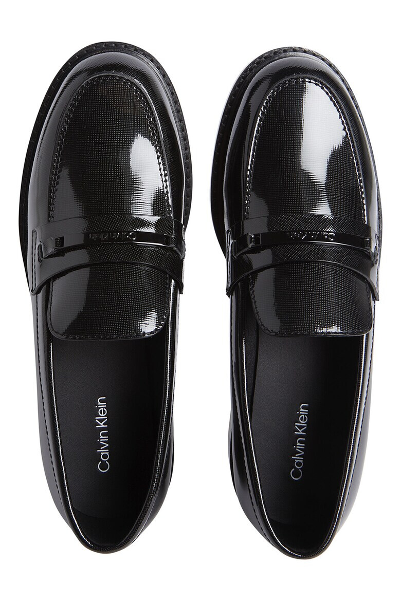 CALVIN KLEIN Кожени мокасини - Черен - Pepit.bg
