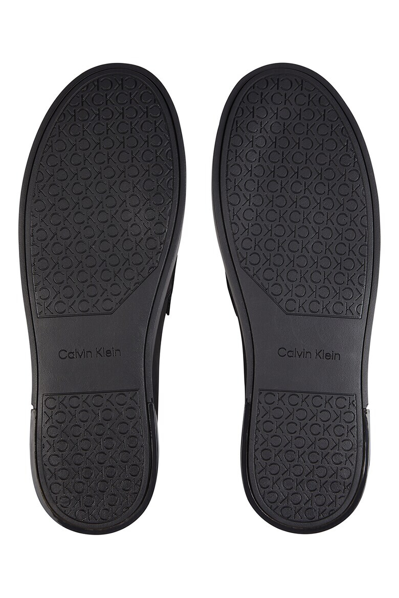 CALVIN KLEIN Кожени мокасини с лого - Pepit.bg