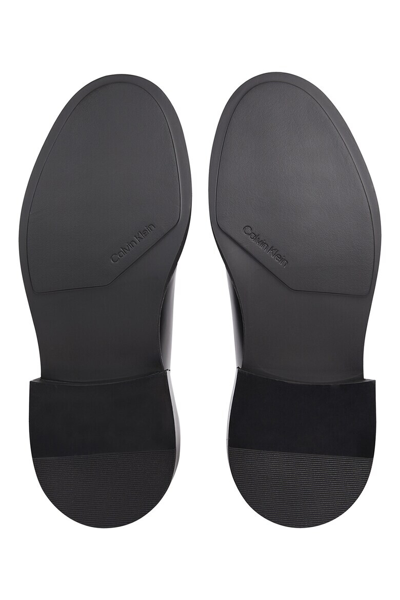 CALVIN KLEIN Кожени обувки с лого - Pepit.bg