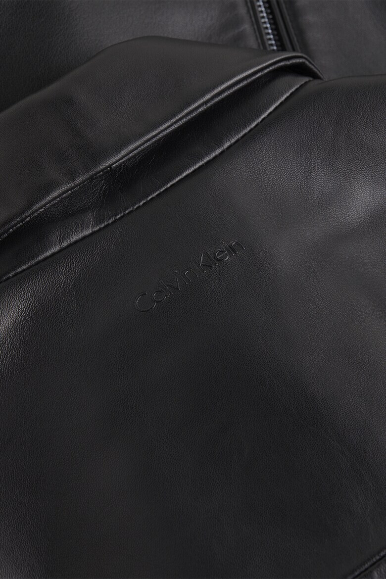 CALVIN KLEIN Кожено яке с цип - Pepit.bg