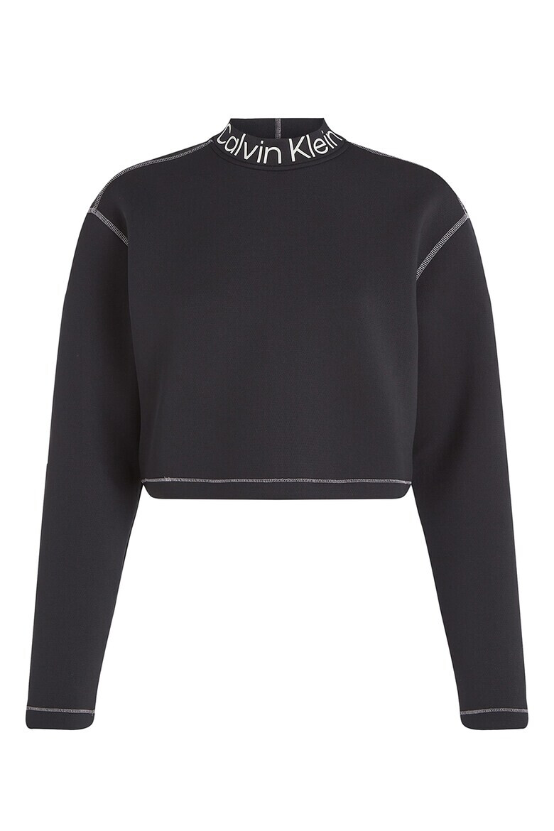 CALVIN KLEIN Къс фитнес суитшърт - Pepit.bg