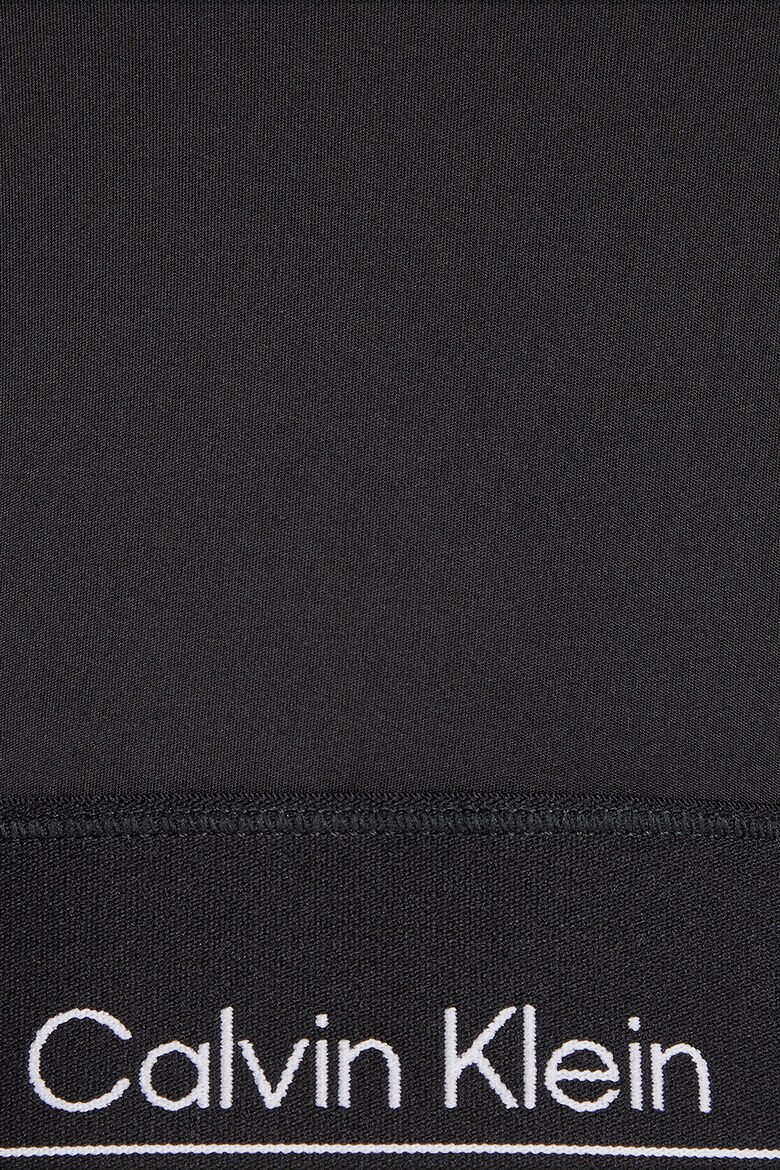 CALVIN KLEIN Къса фитнес блуза с лого - Pepit.bg