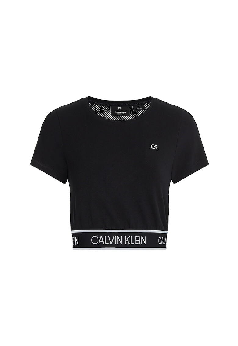 CALVIN KLEIN Къса фитнес тениска с лого - Pepit.bg