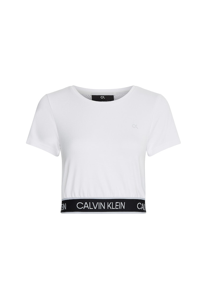 CALVIN KLEIN Къса фитнес тениска с лого - Pepit.bg