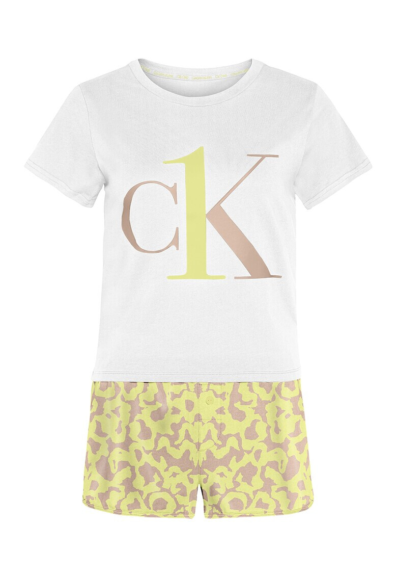 CALVIN KLEIN Къса пижама с лого - Pepit.bg