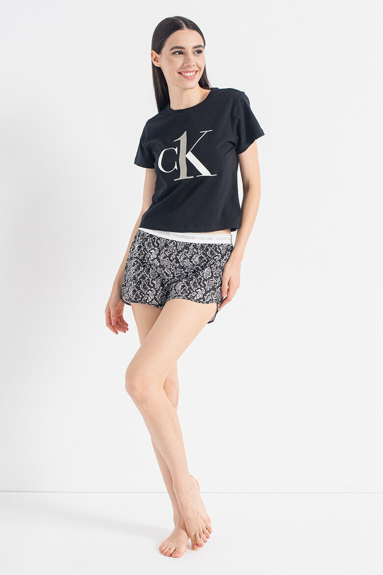 CALVIN KLEIN Къса пижама с лого - Pepit.bg
