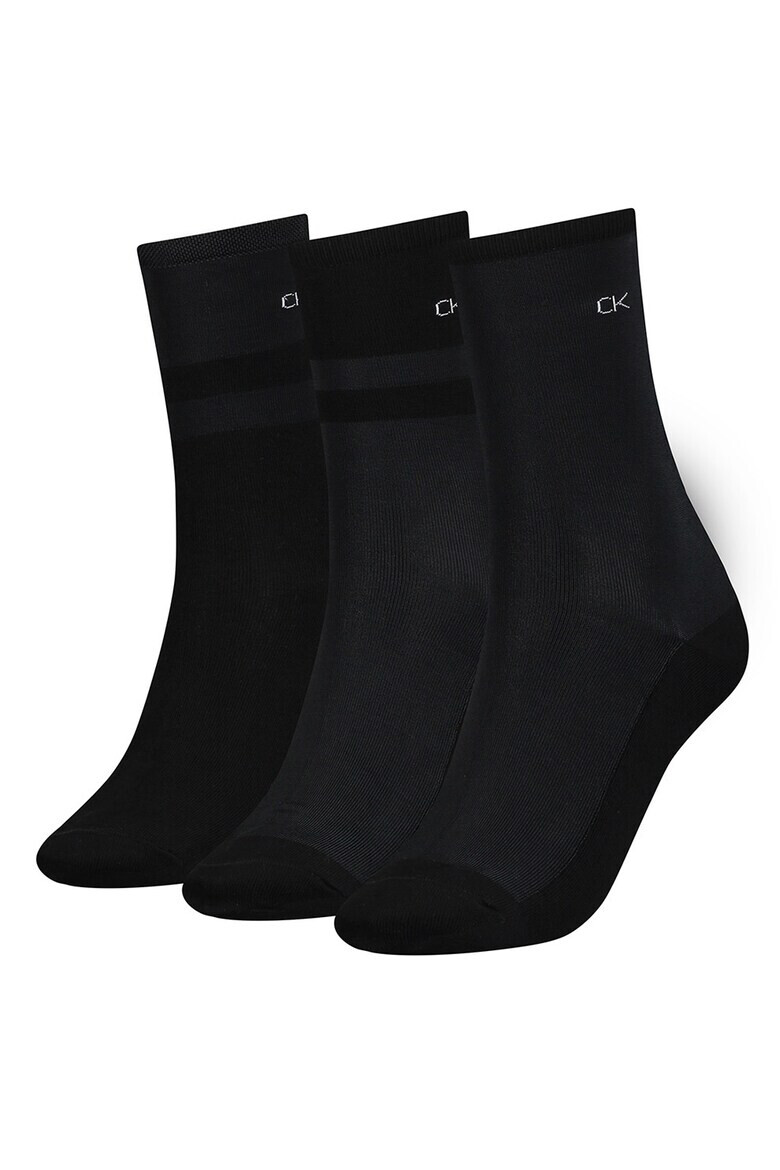 CALVIN KLEIN Къси чорапи - 3 чифта - Pepit.bg
