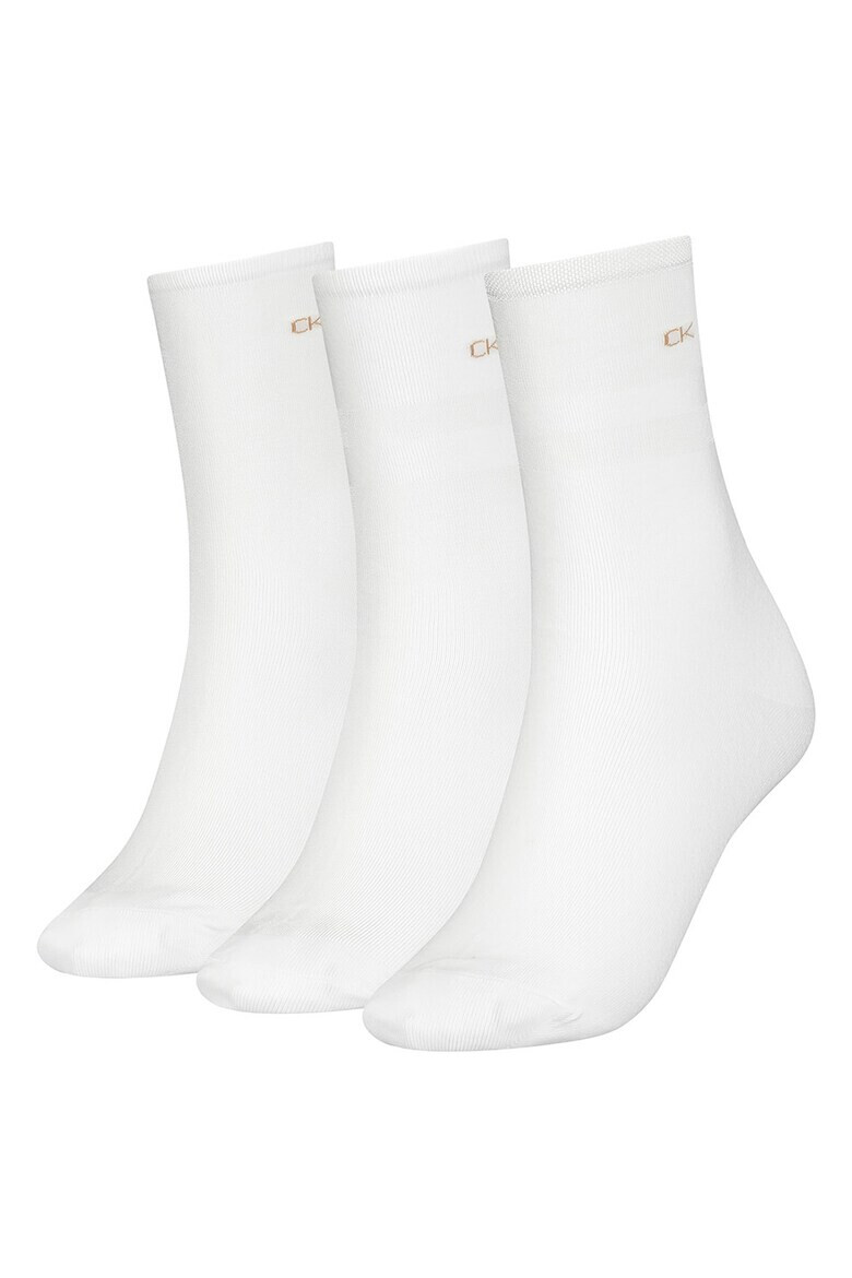 CALVIN KLEIN Къси чорапи - 3 чифта - Pepit.bg