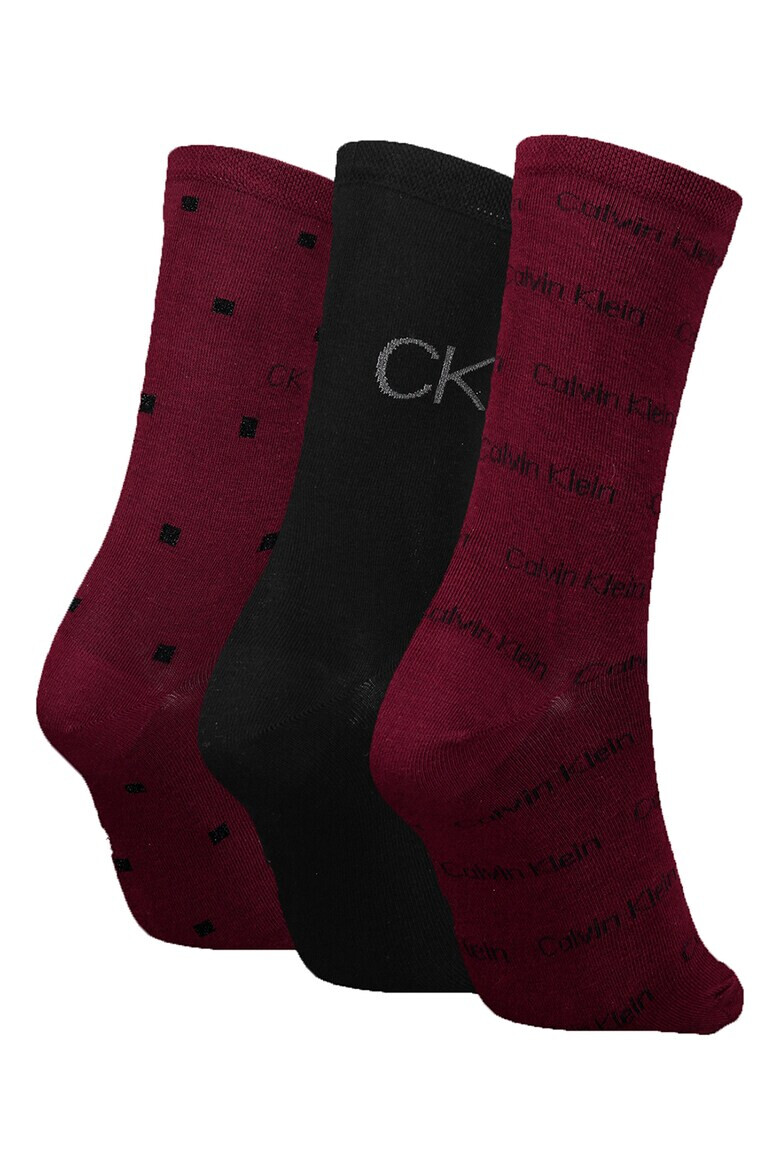 CALVIN KLEIN Къси чорапи - 3 чифта - Pepit.bg