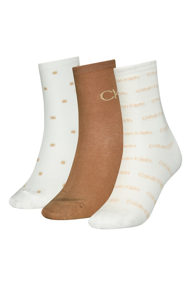 CALVIN KLEIN Къси чорапи - 3 чифта - Pepit.bg