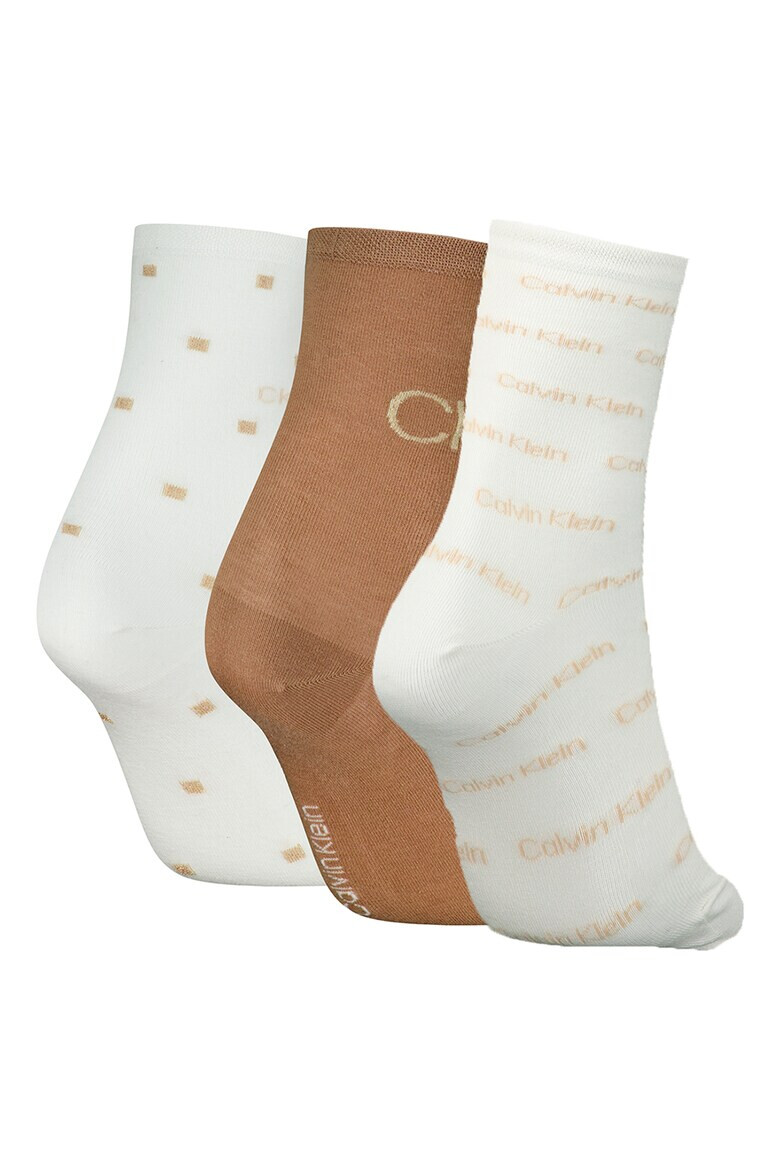 CALVIN KLEIN Къси чорапи - 3 чифта - Pepit.bg