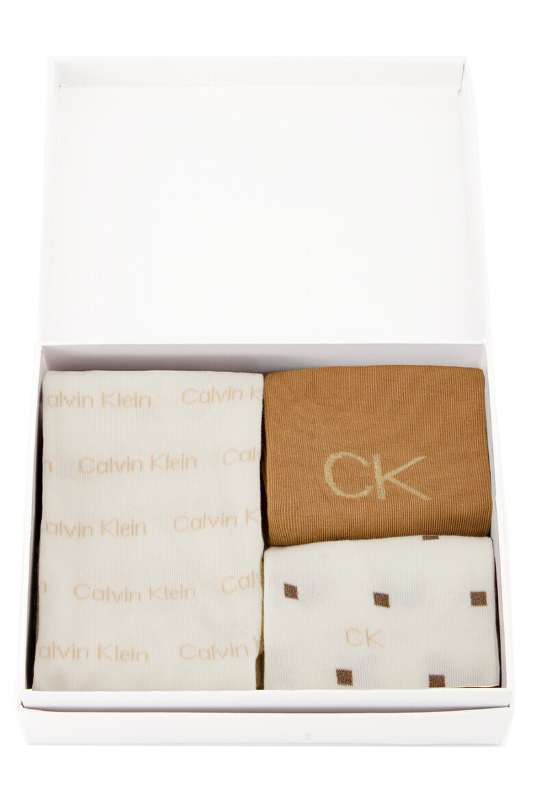 CALVIN KLEIN Къси чорапи - 3 чифта - Pepit.bg