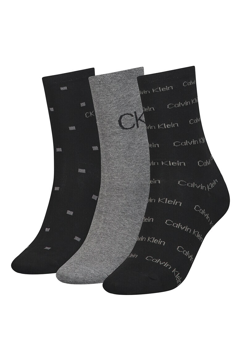 CALVIN KLEIN Къси чорапи - 3 чифта - Pepit.bg