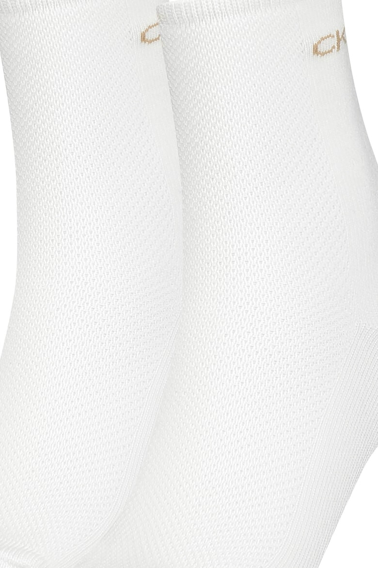 CALVIN KLEIN Къси чорапи с лого - 2 чифта - Pepit.bg