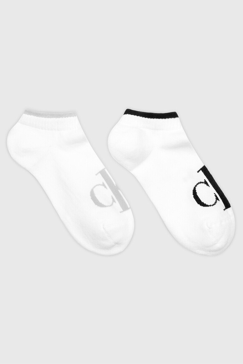 CALVIN KLEIN Къси чорапи с лого - 2 чифта - Pepit.bg