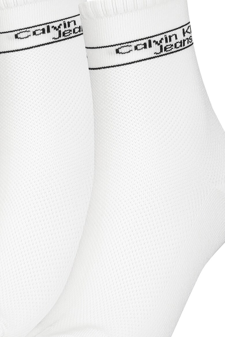 CALVIN KLEIN Къси чорапи с лого - 2 чифта - Pepit.bg