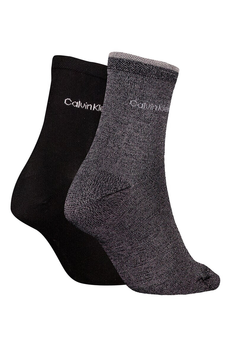 CALVIN KLEIN Къси чорапи с лого - 2 чифта - Pepit.bg