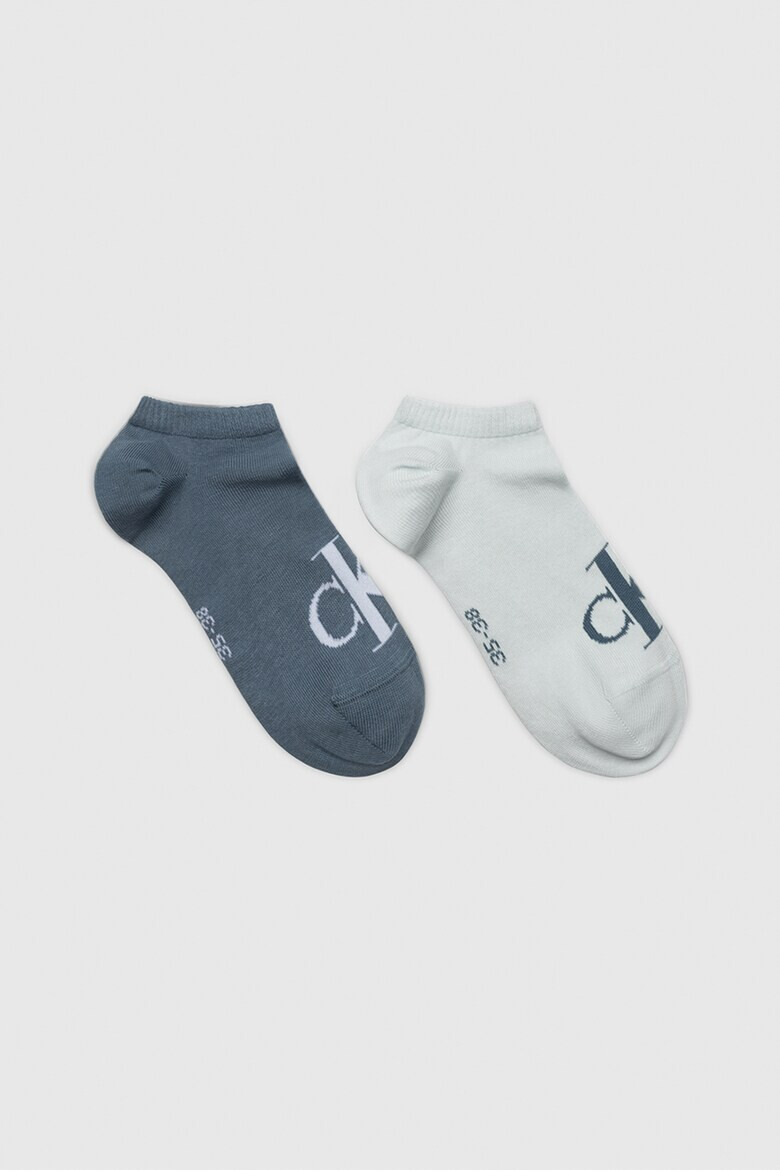 CALVIN KLEIN Къси чорапи с лого - 2 чифта - Pepit.bg