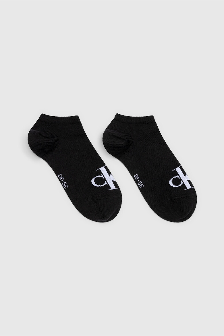 CALVIN KLEIN Къси чорапи с лого - 2 чифта - Pepit.bg