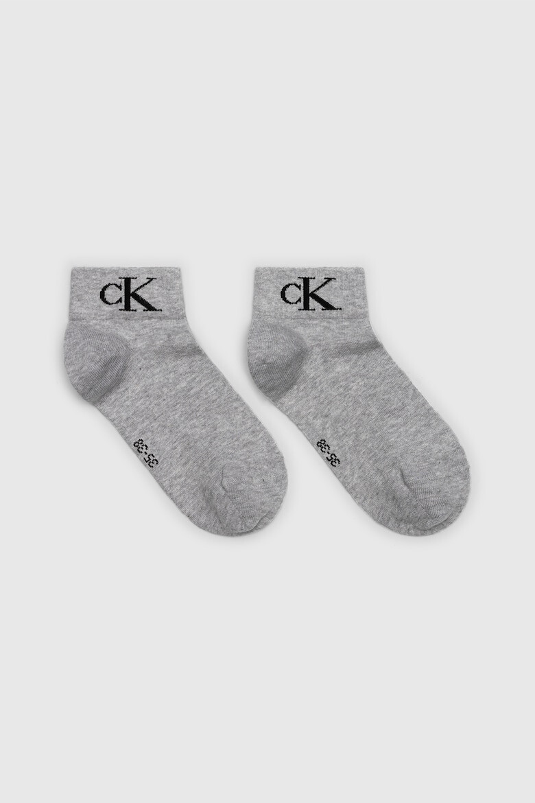 CALVIN KLEIN Къси чорапи с лого - 2 чифта - Pepit.bg