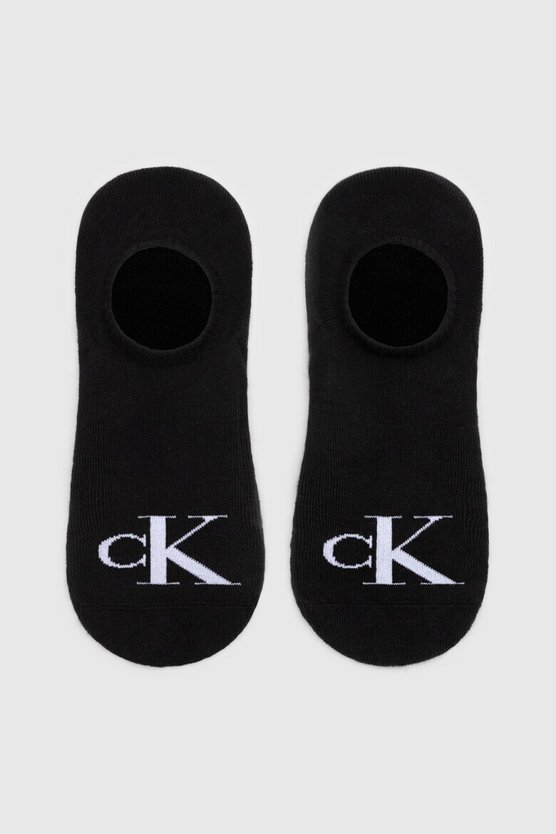 CALVIN KLEIN Къси чорапи с лого - 2 чифта - Pepit.bg