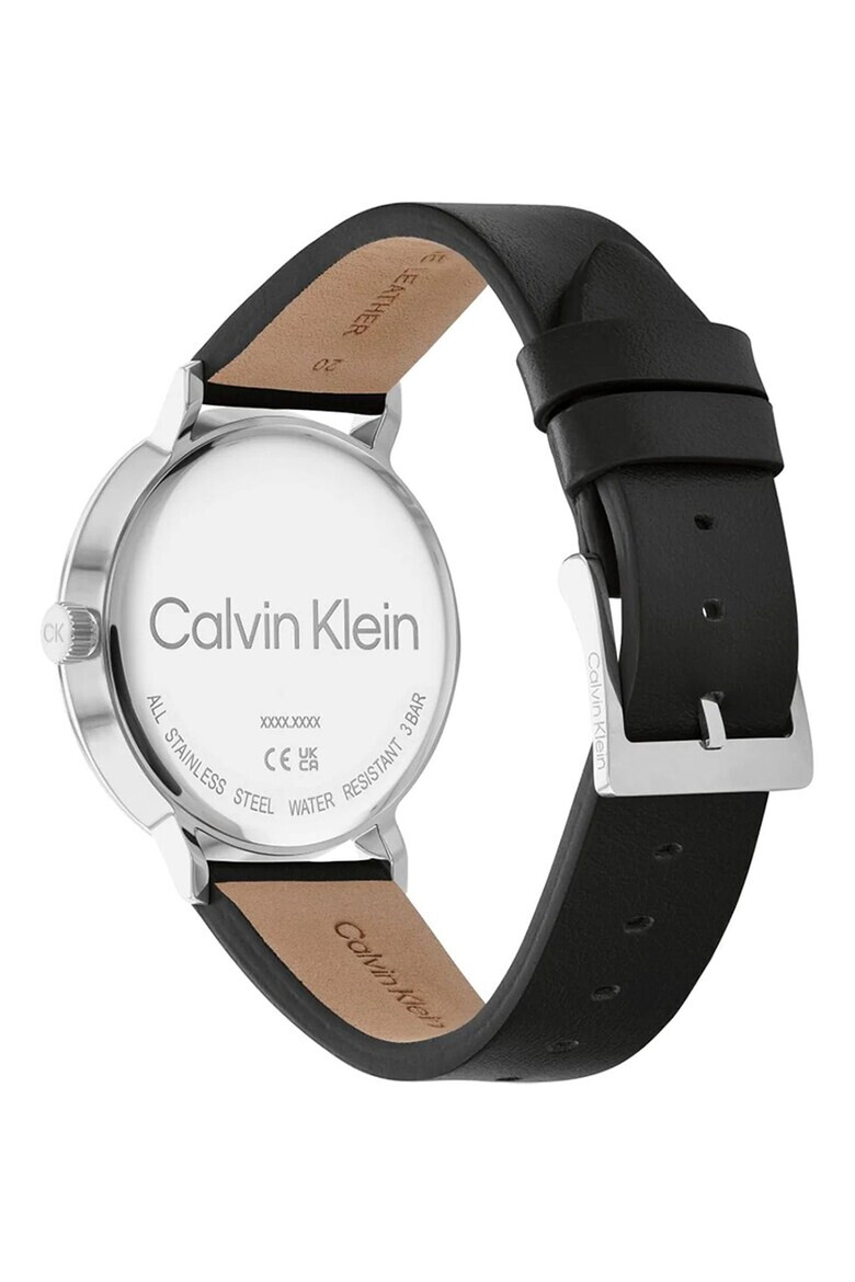 CALVIN KLEIN Кварцов часовник с кожена каишка - Pepit.bg