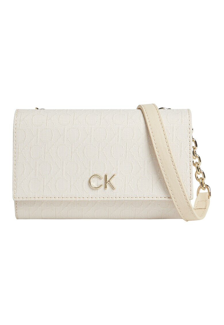 CALVIN KLEIN Малка чанта с десен с монограм - Pepit.bg