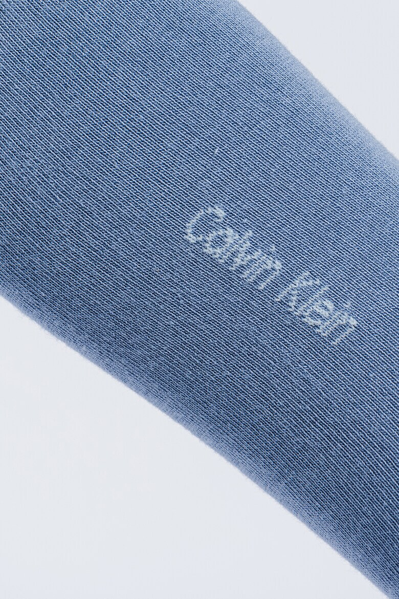 CALVIN KLEIN Олекотени чорапи с десен - 2 чифта - Pepit.bg