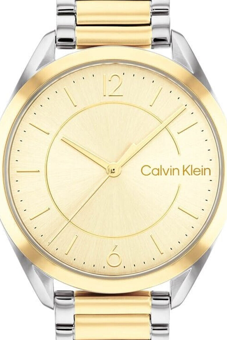 CALVIN KLEIN Овален двуцветен часовник - Pepit.bg