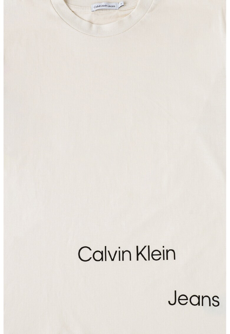 CALVIN KLEIN Памучна блуза с лого - Pepit.bg
