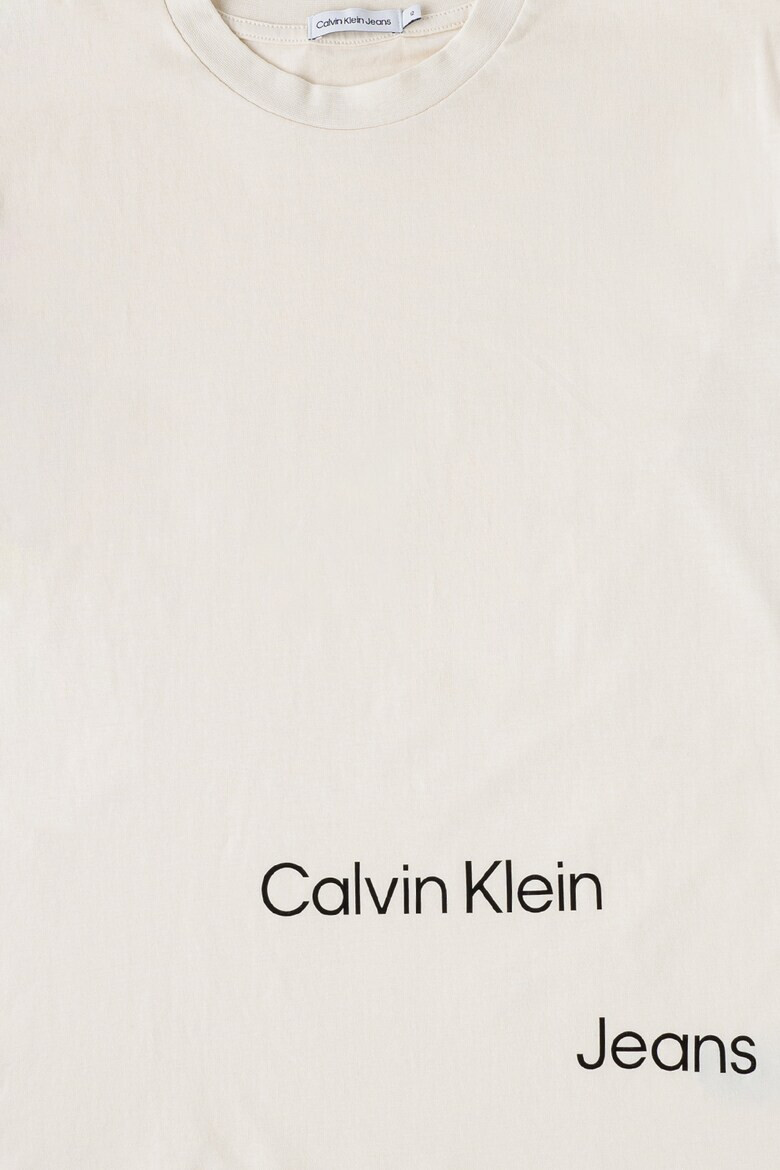 CALVIN KLEIN Памучна блуза с лого - Pepit.bg