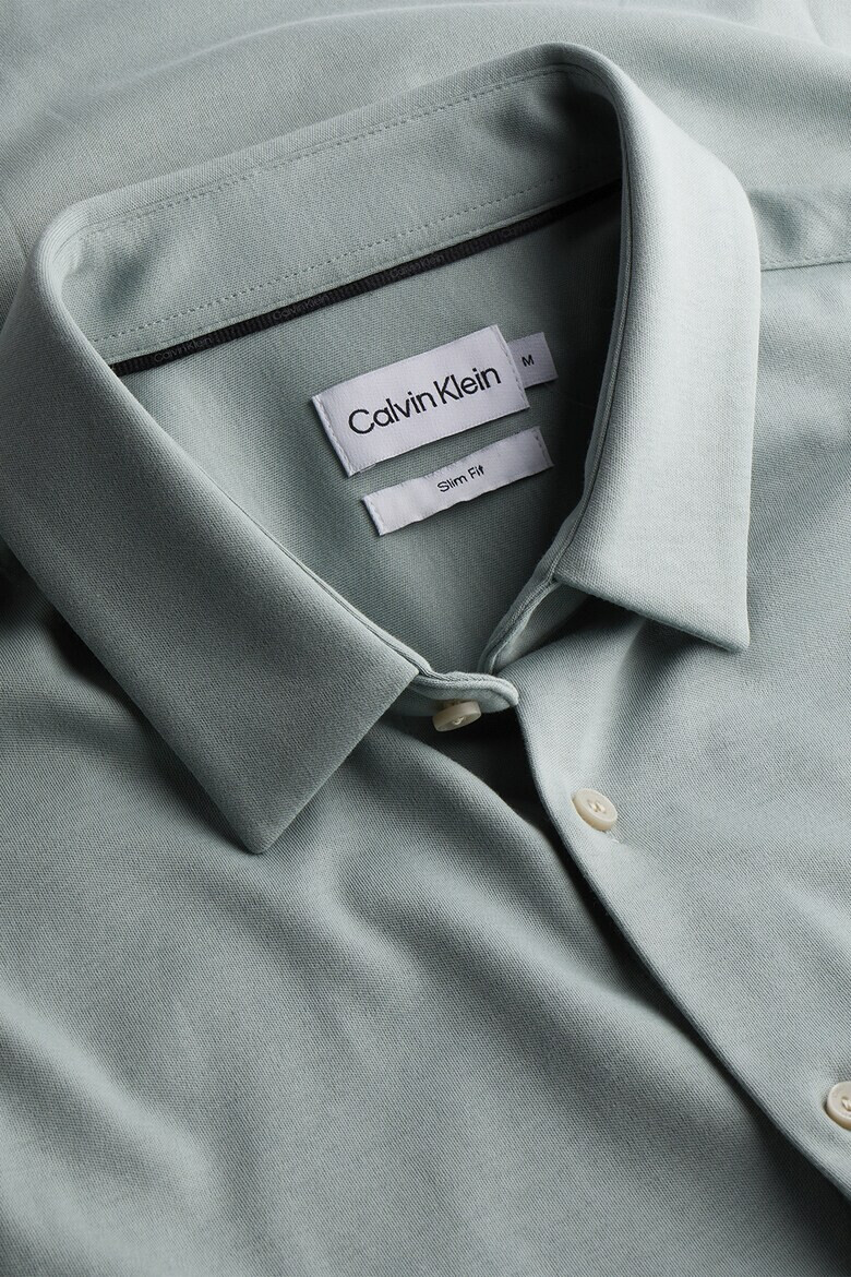 CALVIN KLEIN Памучна риза слим - Pepit.bg