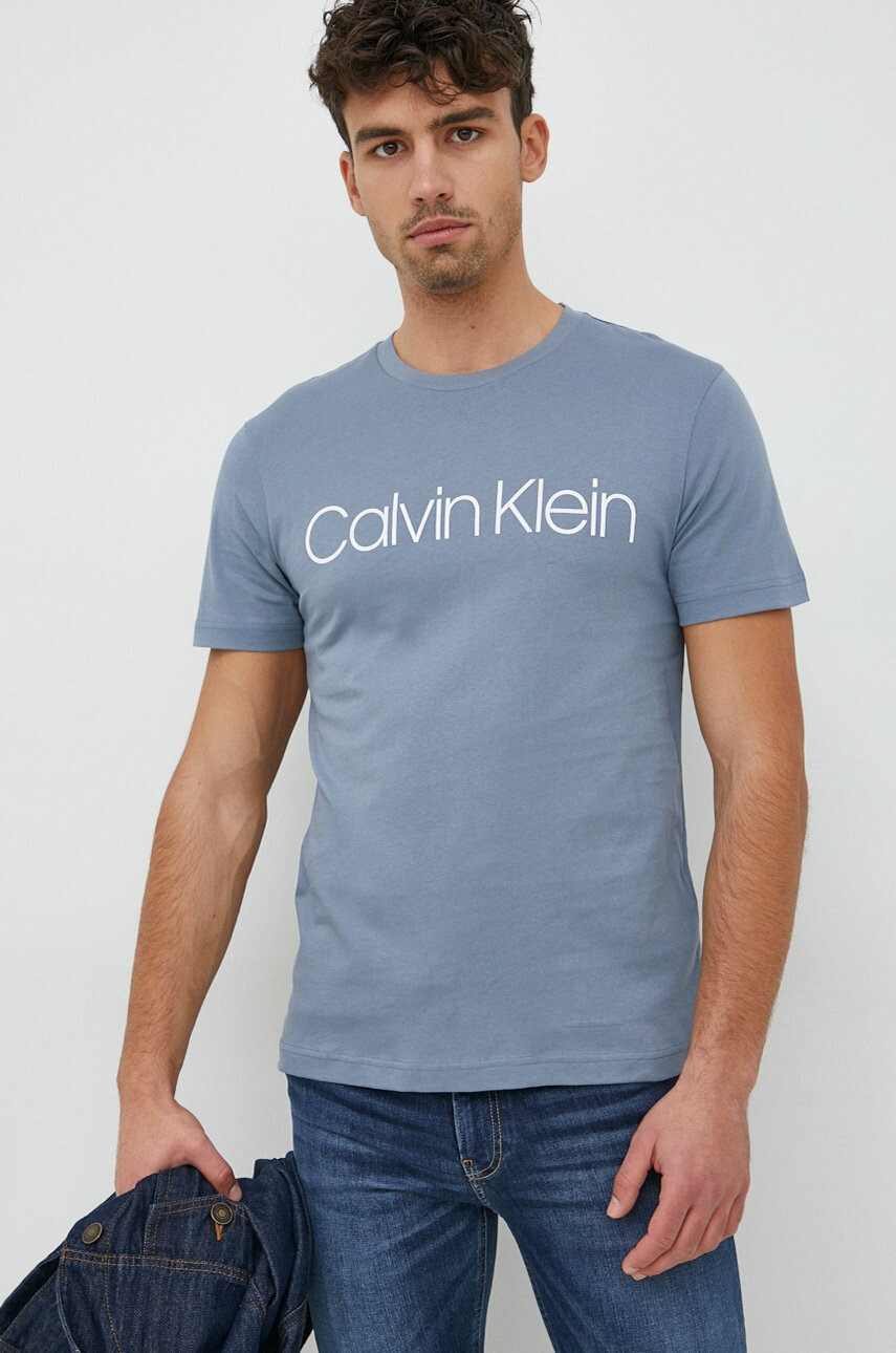 CALVIN KLEIN Памучна тениска - Pepit.bg