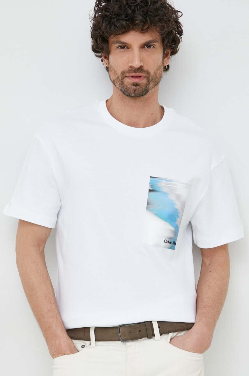 CALVIN KLEIN Памучна тениска - Pepit.bg