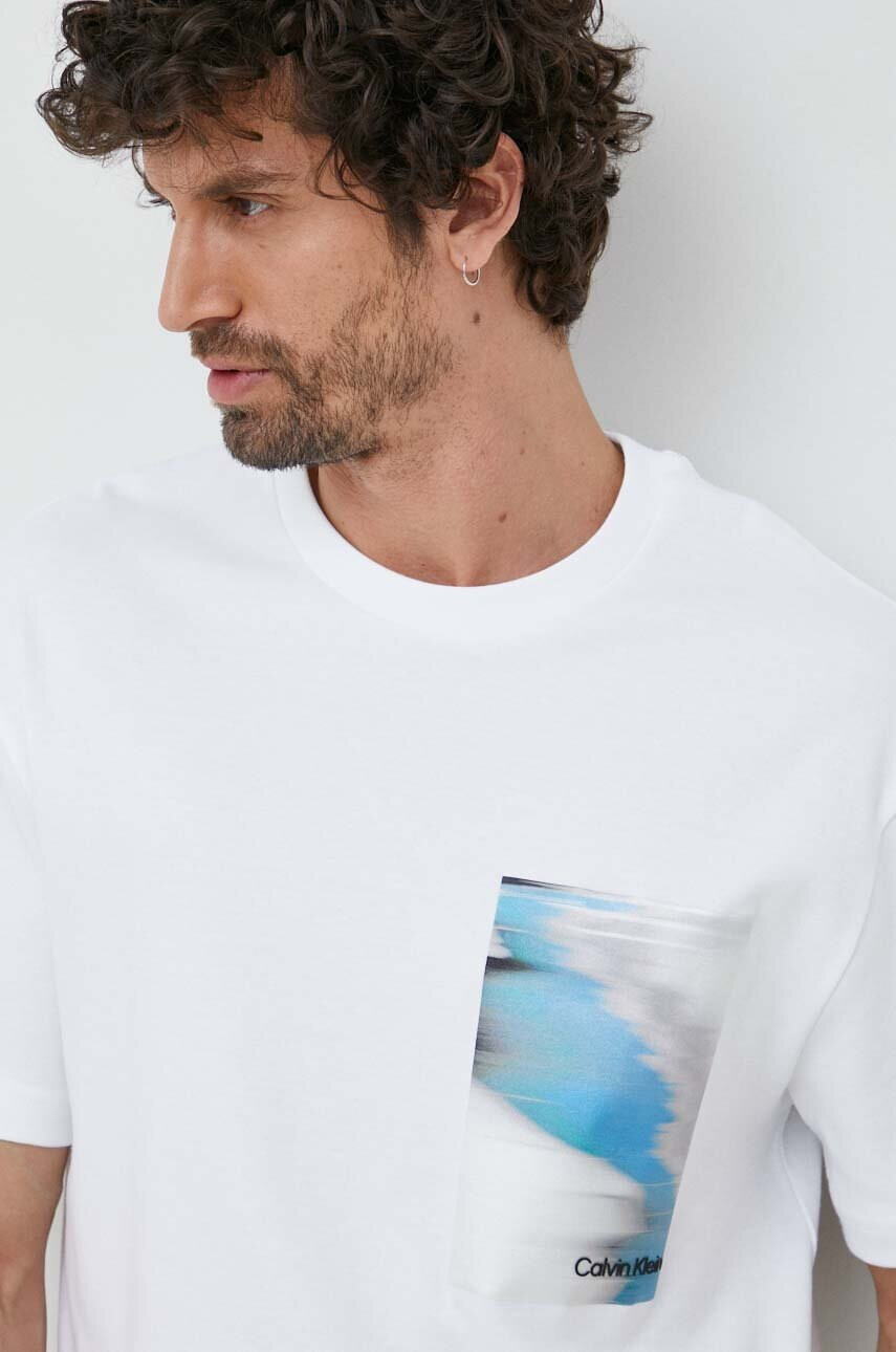 CALVIN KLEIN Памучна тениска - Pepit.bg