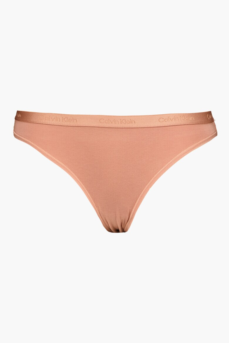CALVIN KLEIN Памучни бикини с лого - 5 чифта - Pepit.bg