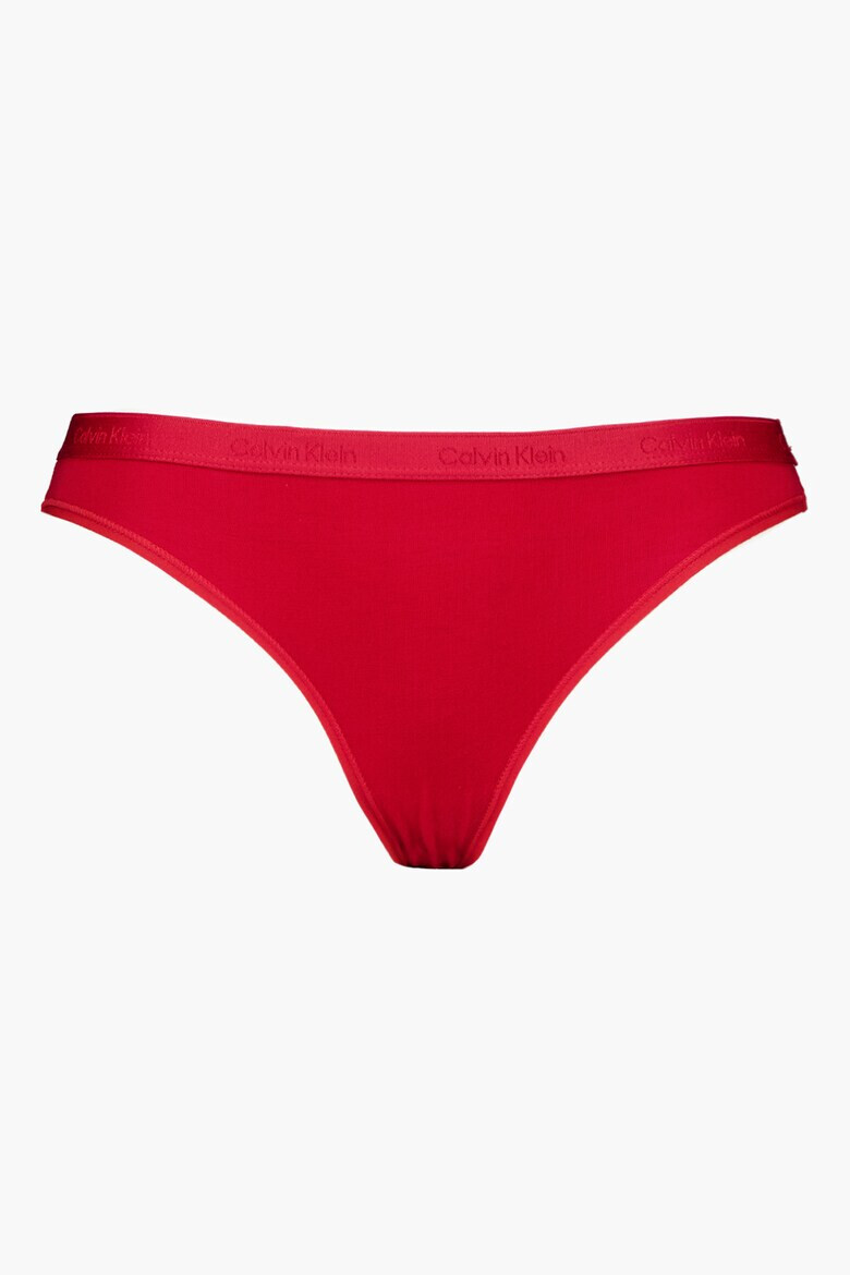 CALVIN KLEIN Памучни бикини с лого - 5 чифта - Pepit.bg
