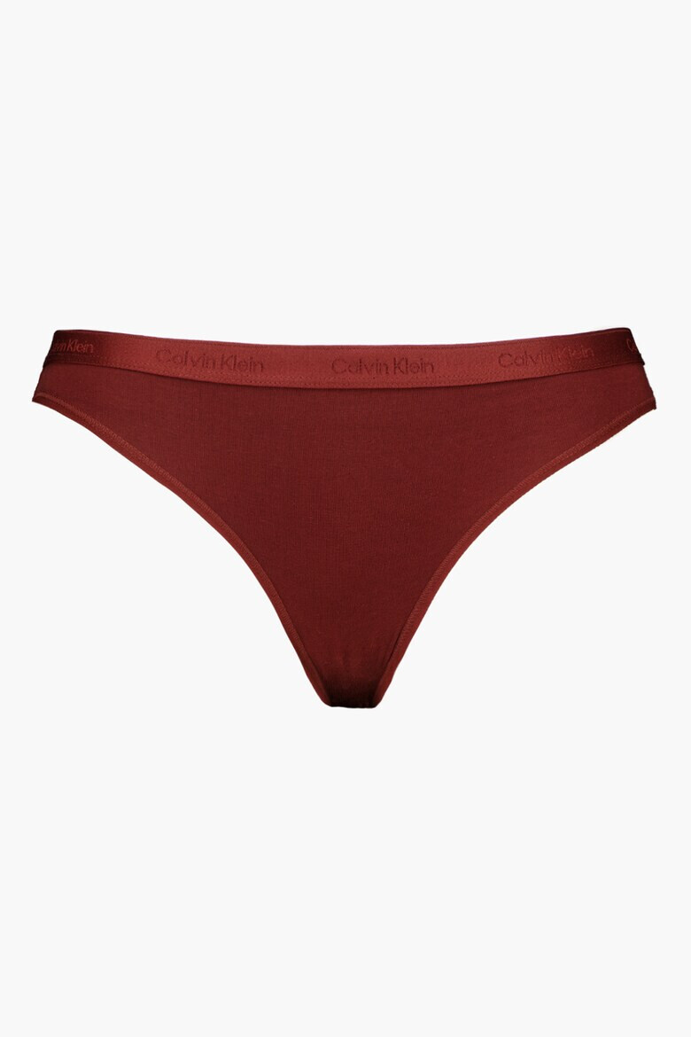 CALVIN KLEIN Памучни бикини с лого - 5 чифта - Pepit.bg