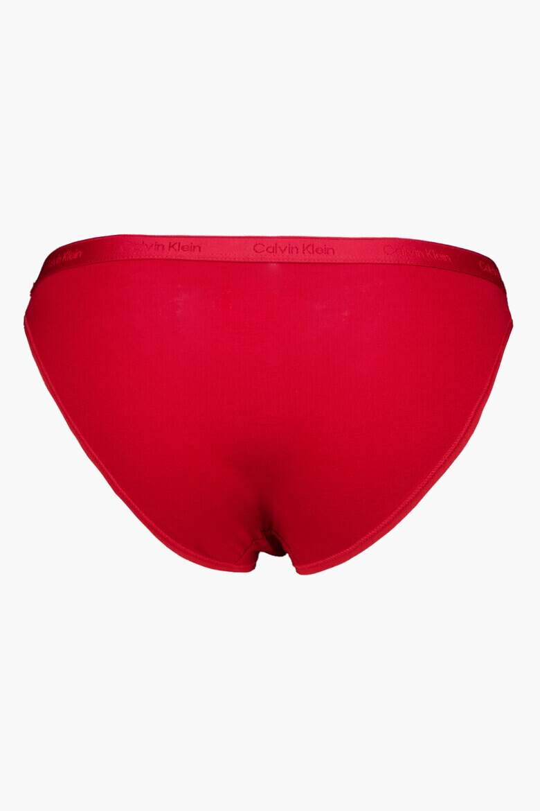 CALVIN KLEIN Памучни бикини с лого - 5 чифта - Pepit.bg