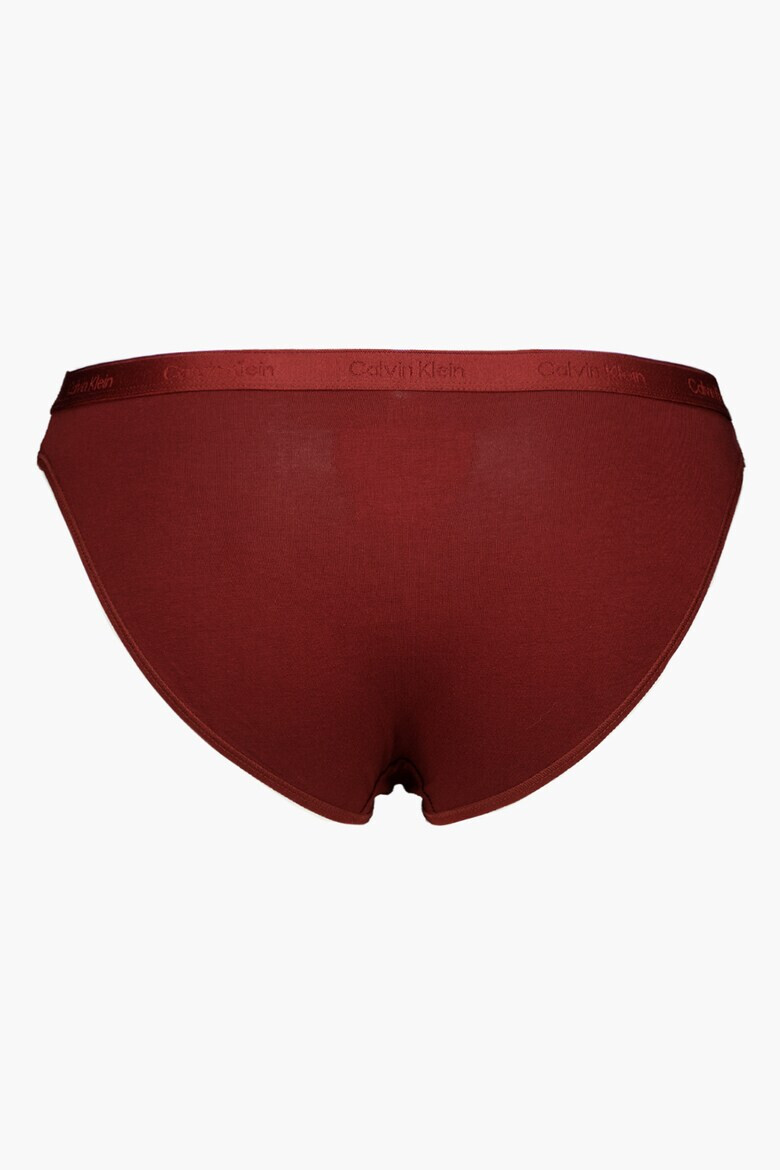 CALVIN KLEIN Памучни бикини с лого - 5 чифта - Pepit.bg