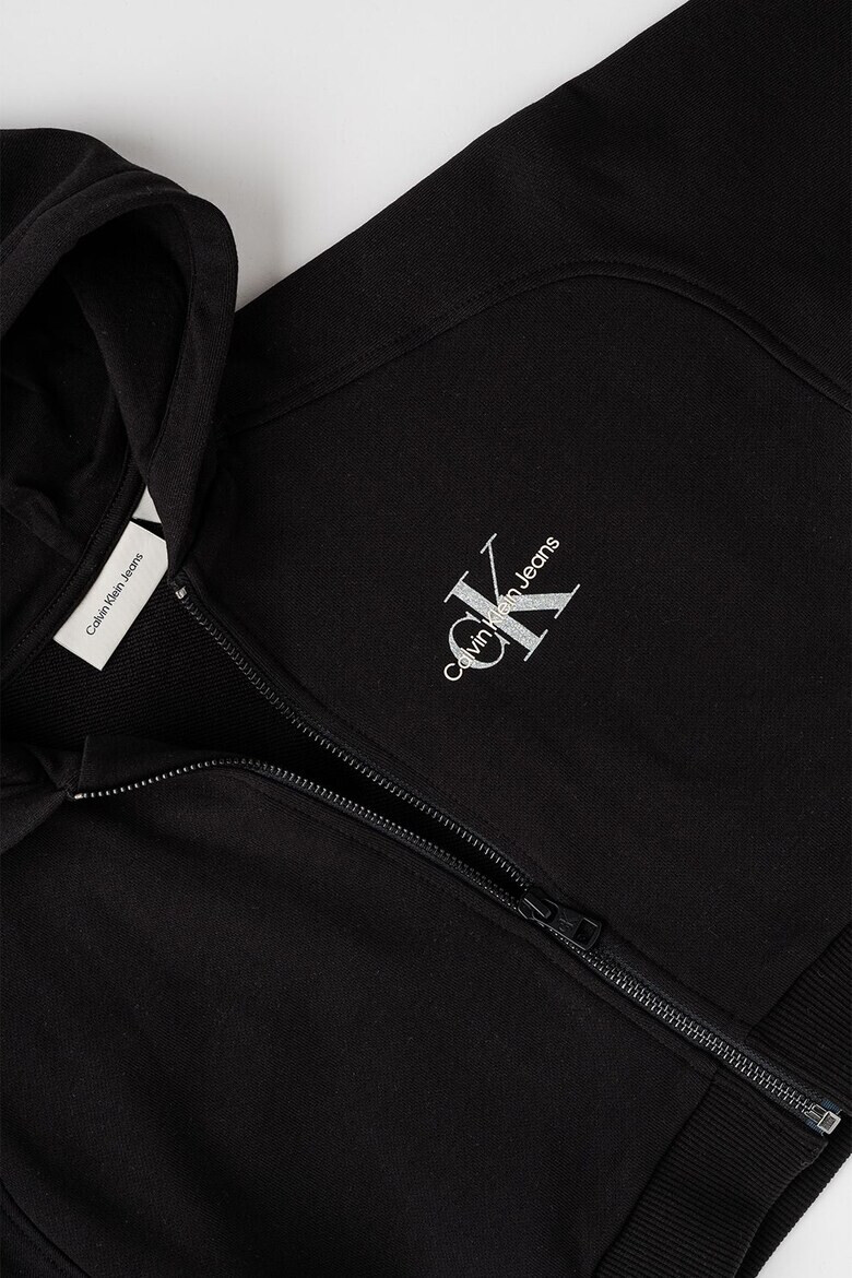 CALVIN KLEIN Памучно худи с цип - Pepit.bg