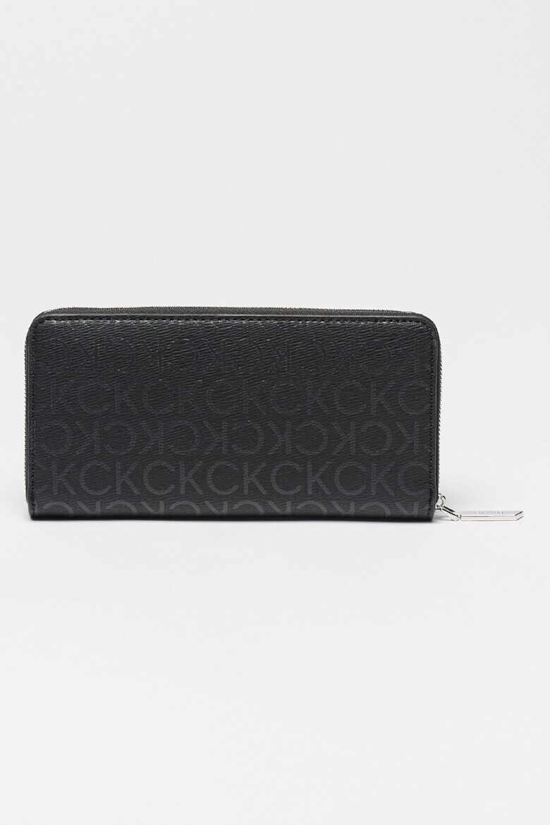 CALVIN KLEIN Портфейл с цип и монограм - Pepit.bg