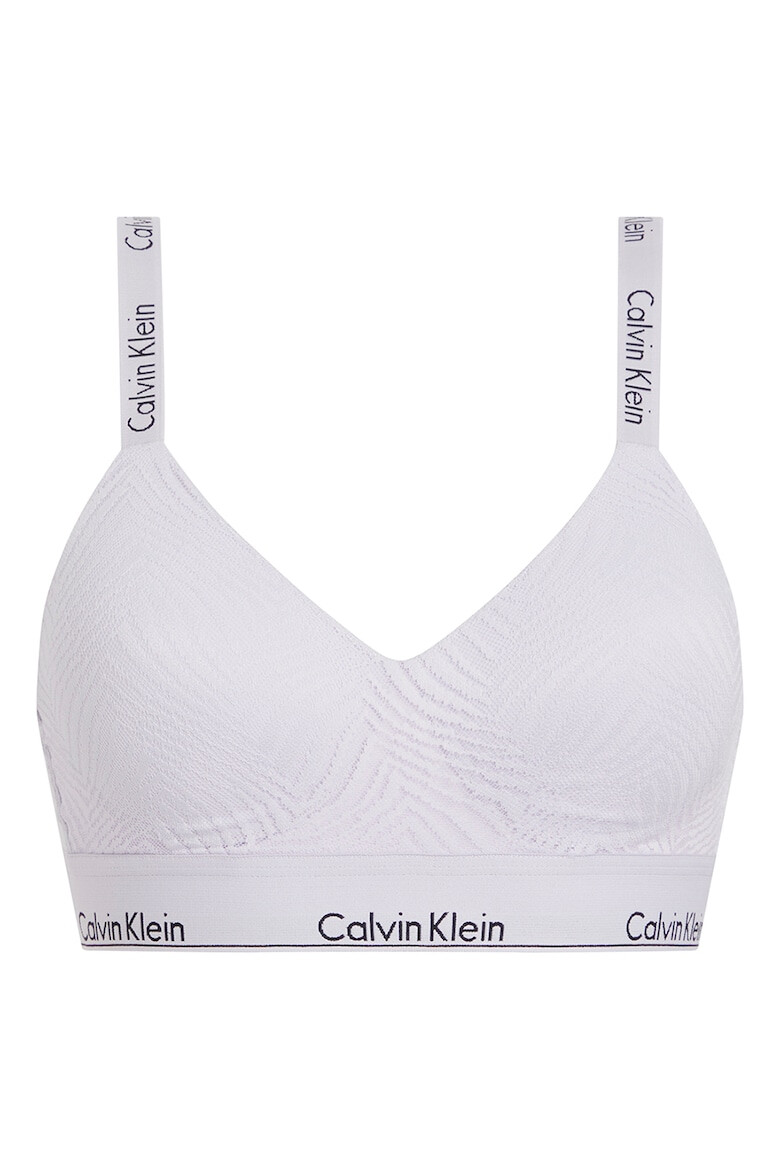 CALVIN KLEIN Релефен сутиен с лого - Pepit.bg