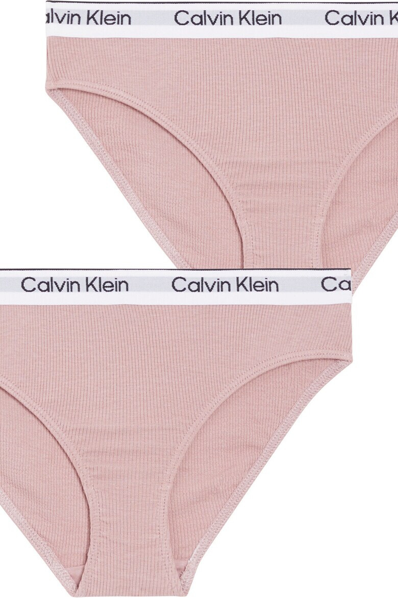 CALVIN KLEIN Рипсени бикини - 2 чифта - Pepit.bg
