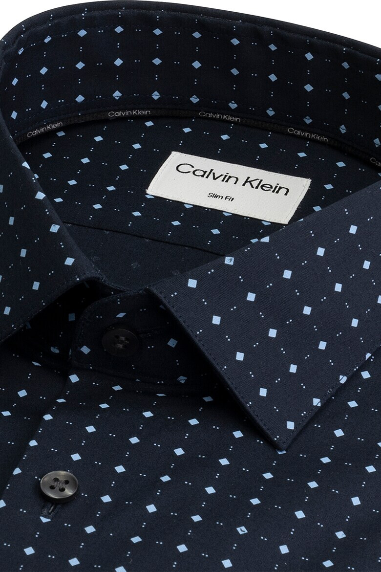 CALVIN KLEIN Риза с десен - Pepit.bg