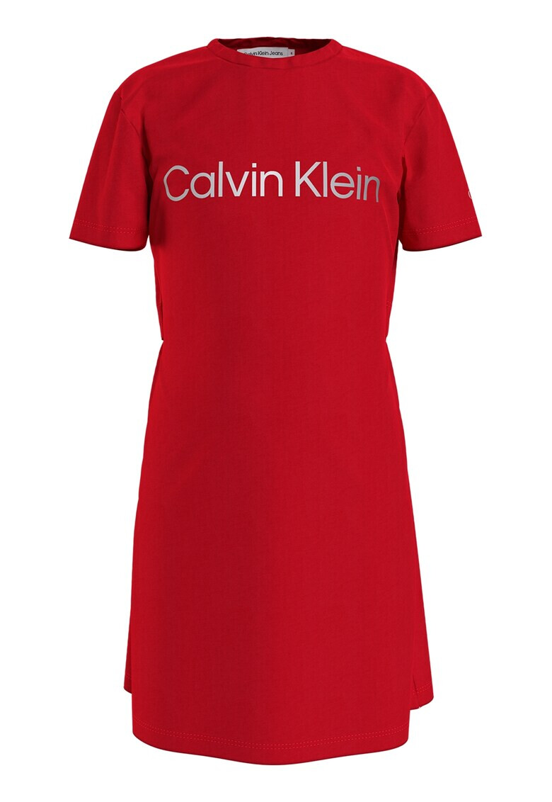 CALVIN KLEIN Рокля тип тениска на лога - Pepit.bg