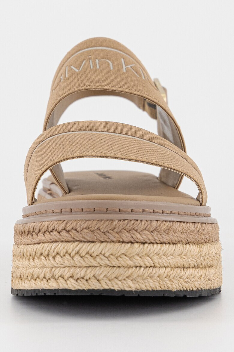 CALVIN KLEIN Сандали тип еспадрили с равна платформа - Pepit.bg